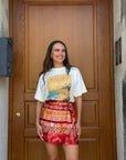 T-shirt bianca stampa Malibu – Vicolo