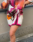 Have One – Mini Gonna Pareo Fantasia Floreale Fucsia
