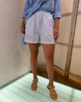Shorts Vicolo azzurri a righe