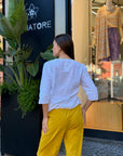 Camicia Bianca in Cotone Leggero