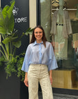 Camicia Morbida Celeste- Eiki
