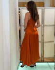 Abito lungo Vicolo color arancio
