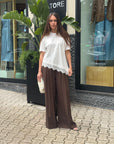Pantalone Palazzo Vicolo con Elastico