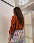 Camicia Eiki a righe in cotone