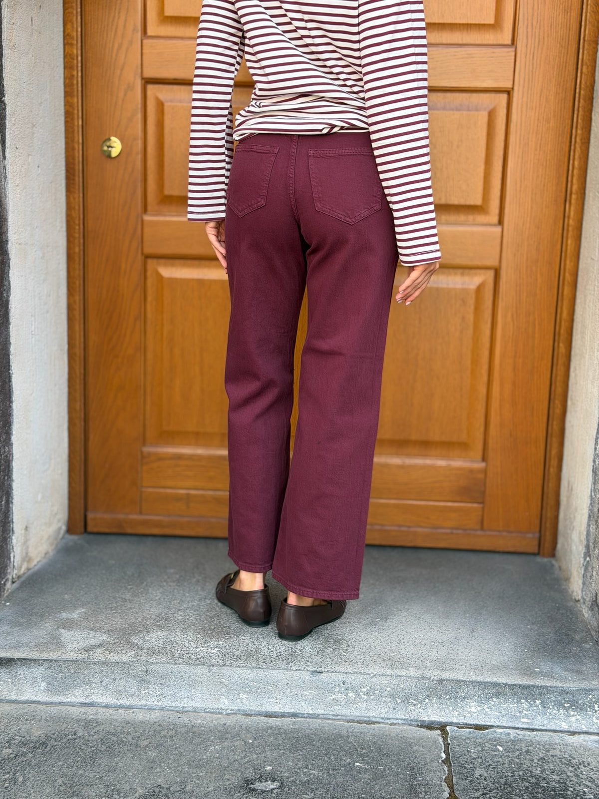 Jeans Wide Tessa Vero Moda Bordeaux