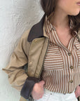 Trench VICOLO con Collo a Contrasto