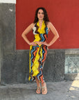 Vicolo – Coordinato Top e Gonna Pareo Fantasia