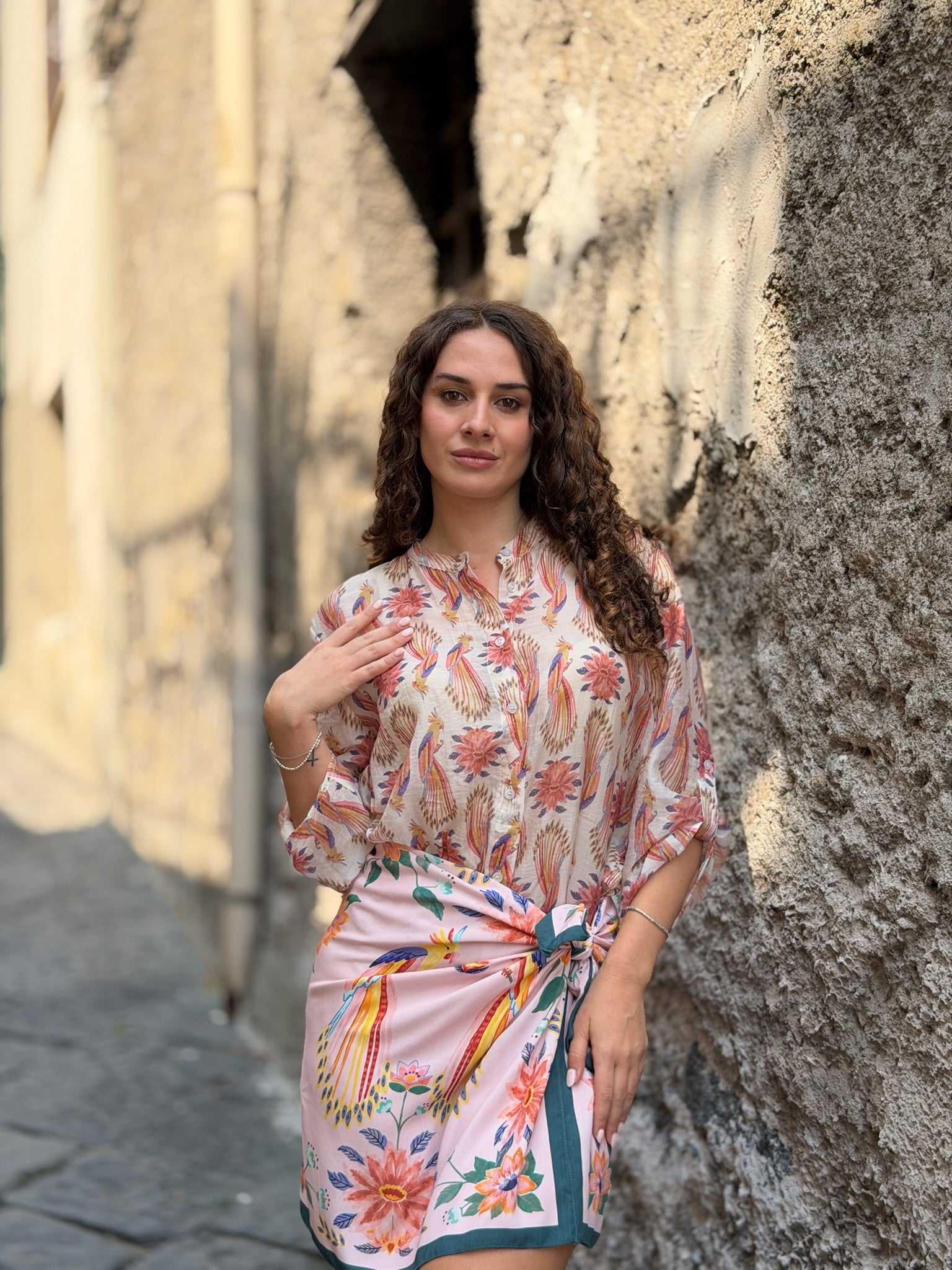 Have One – Mini Gonna Pareo Fantasia Rosa Donna