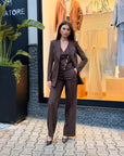 Tailleur Gessato con Gilet – Elena Casali