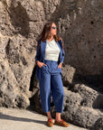 Pantalone Barrel Vicolo Gessato