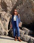 Pantalone Barrel Vicolo Gessato