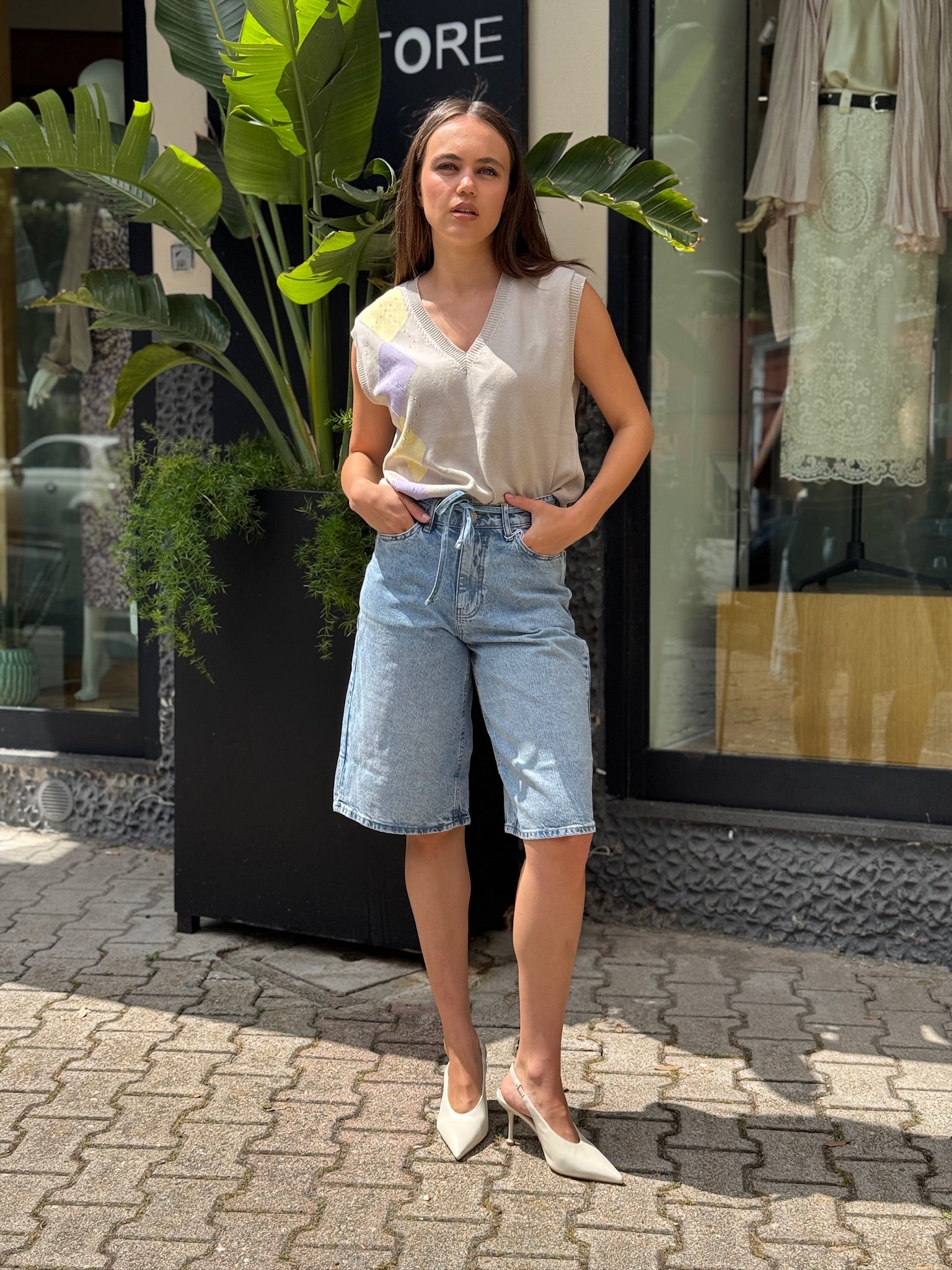 Bermuda Jeans Selma – Pieces