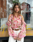 Camicia fiori cut out - Vicolo