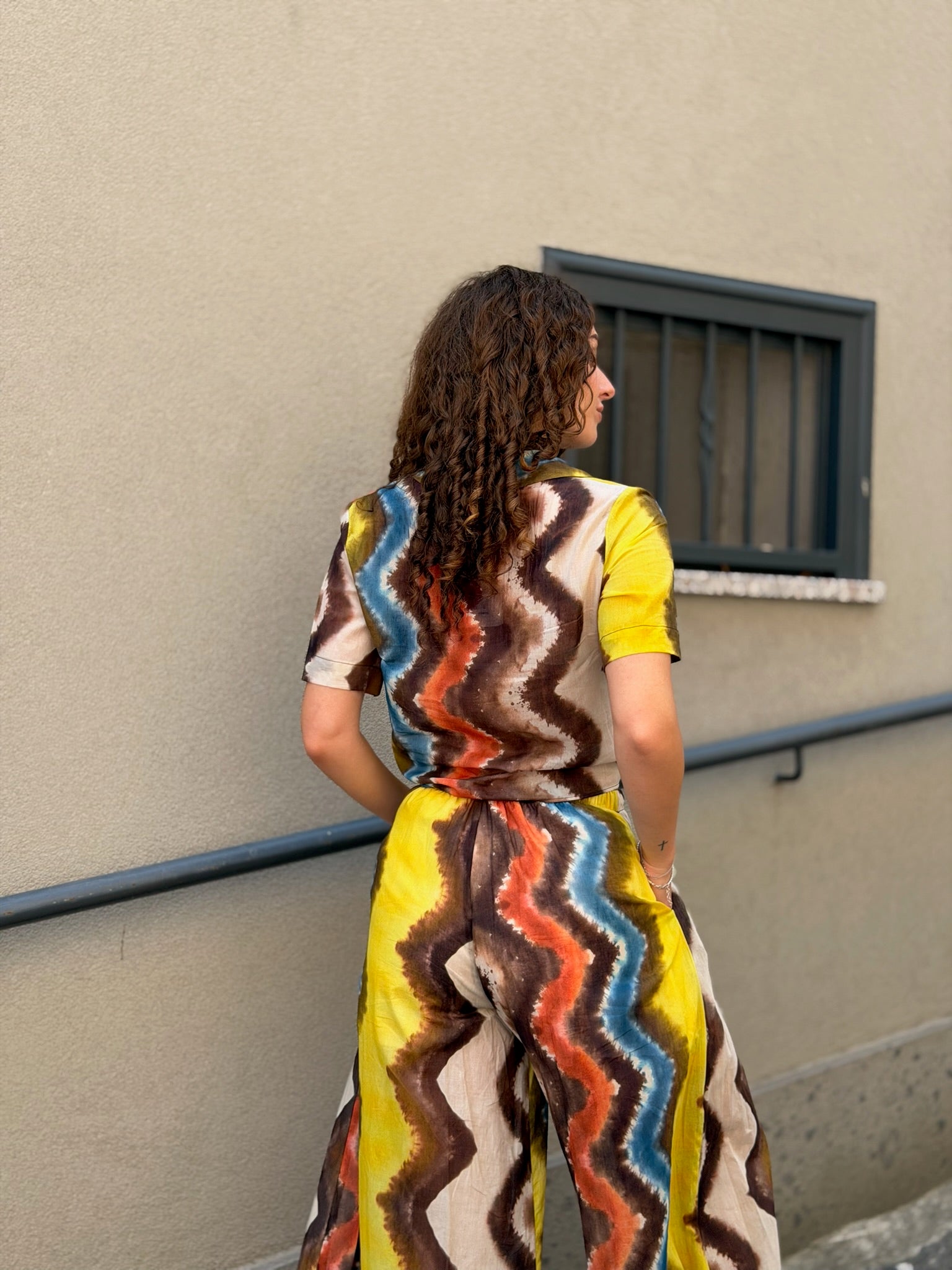 Vicolo – Coordinato Top e Pantalone Fantasia