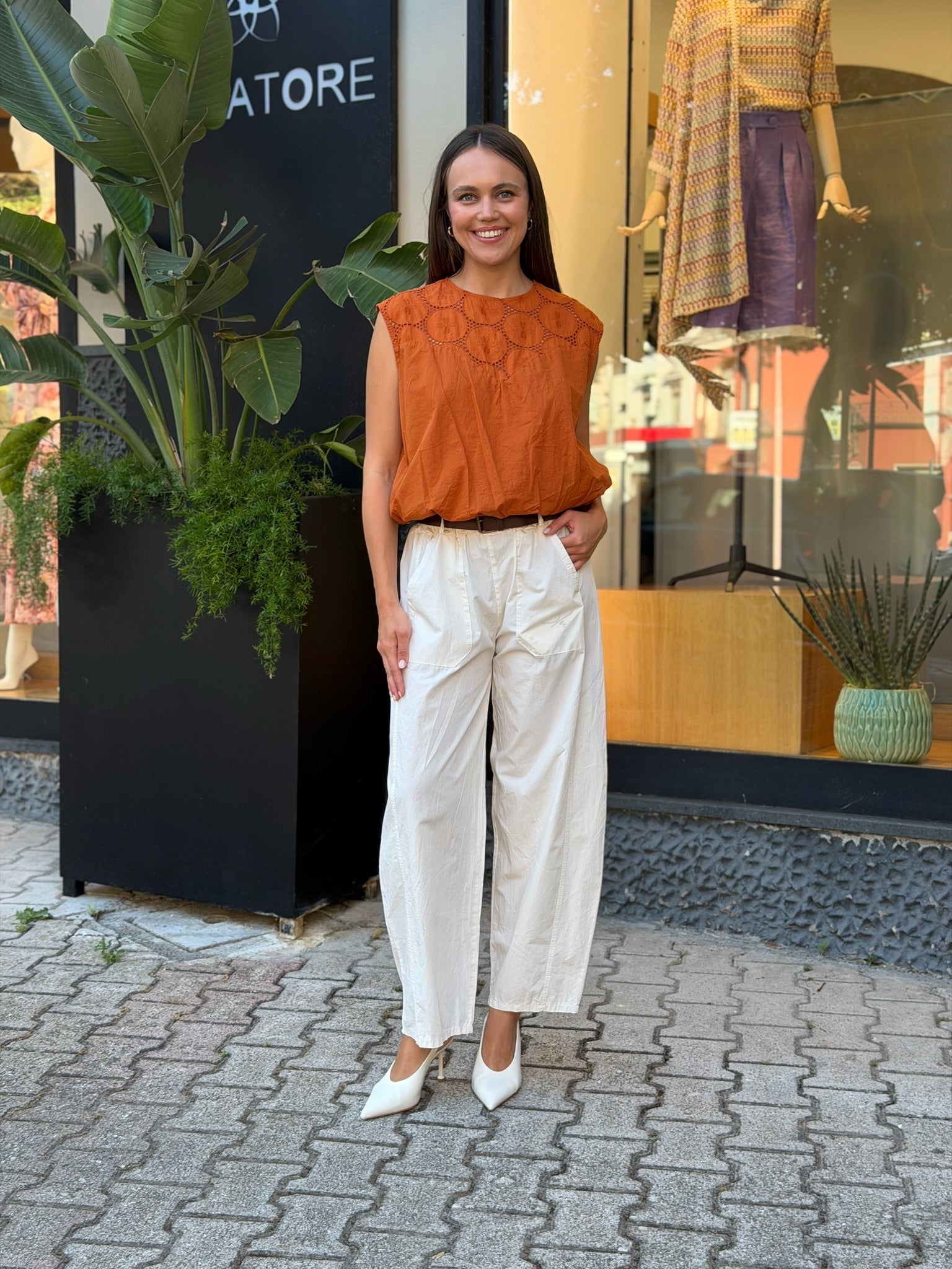 Camicia Dettaglio Traforato