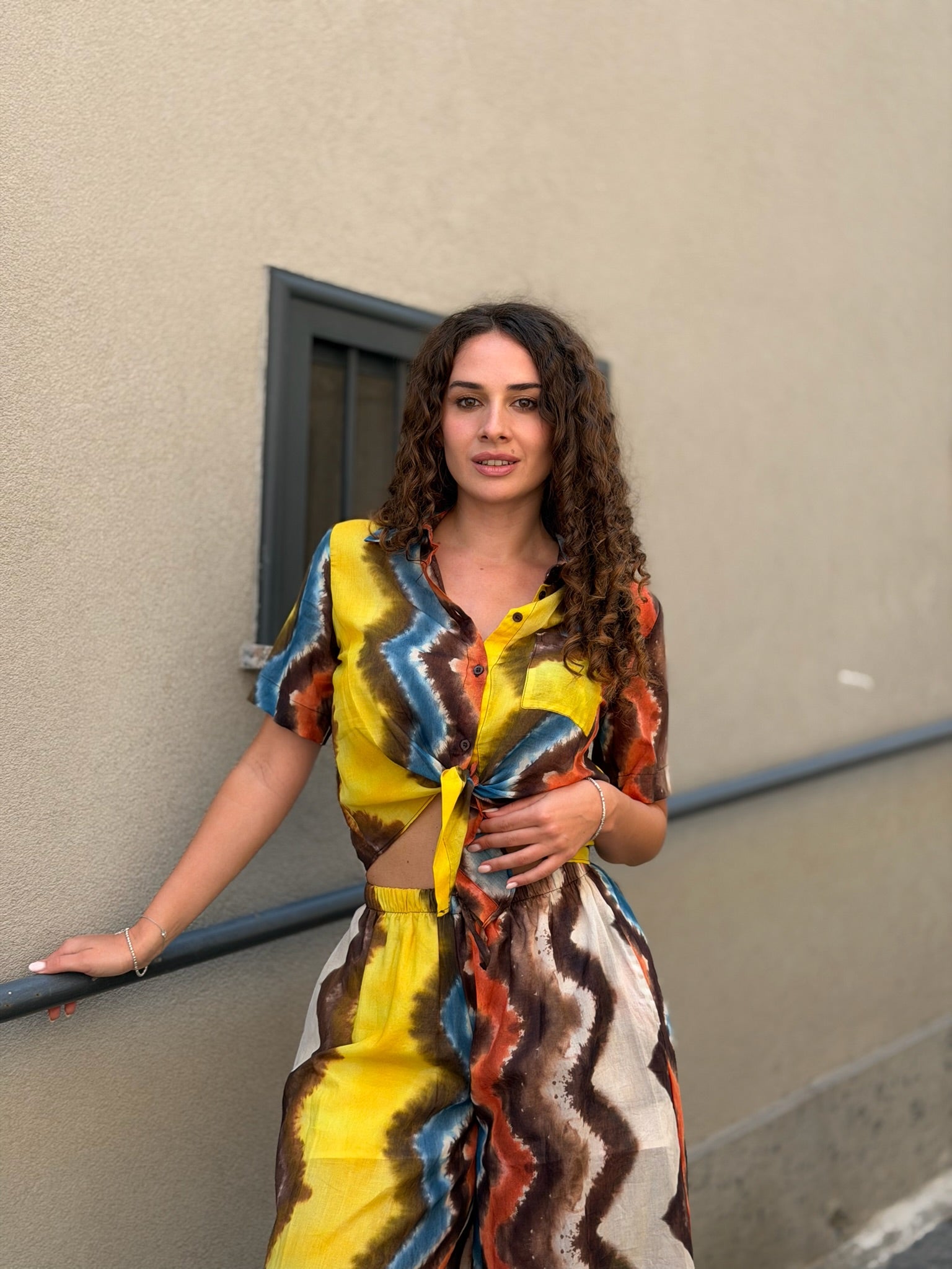 Vicolo – Coordinato Top e Pantalone Fantasia