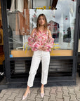 Camicia fiori cut out - Vicolo