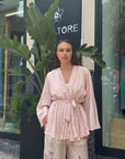 Kimono Plissé con Cintura – Dixie