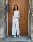 Top bianco con profili neri – Le Streghe