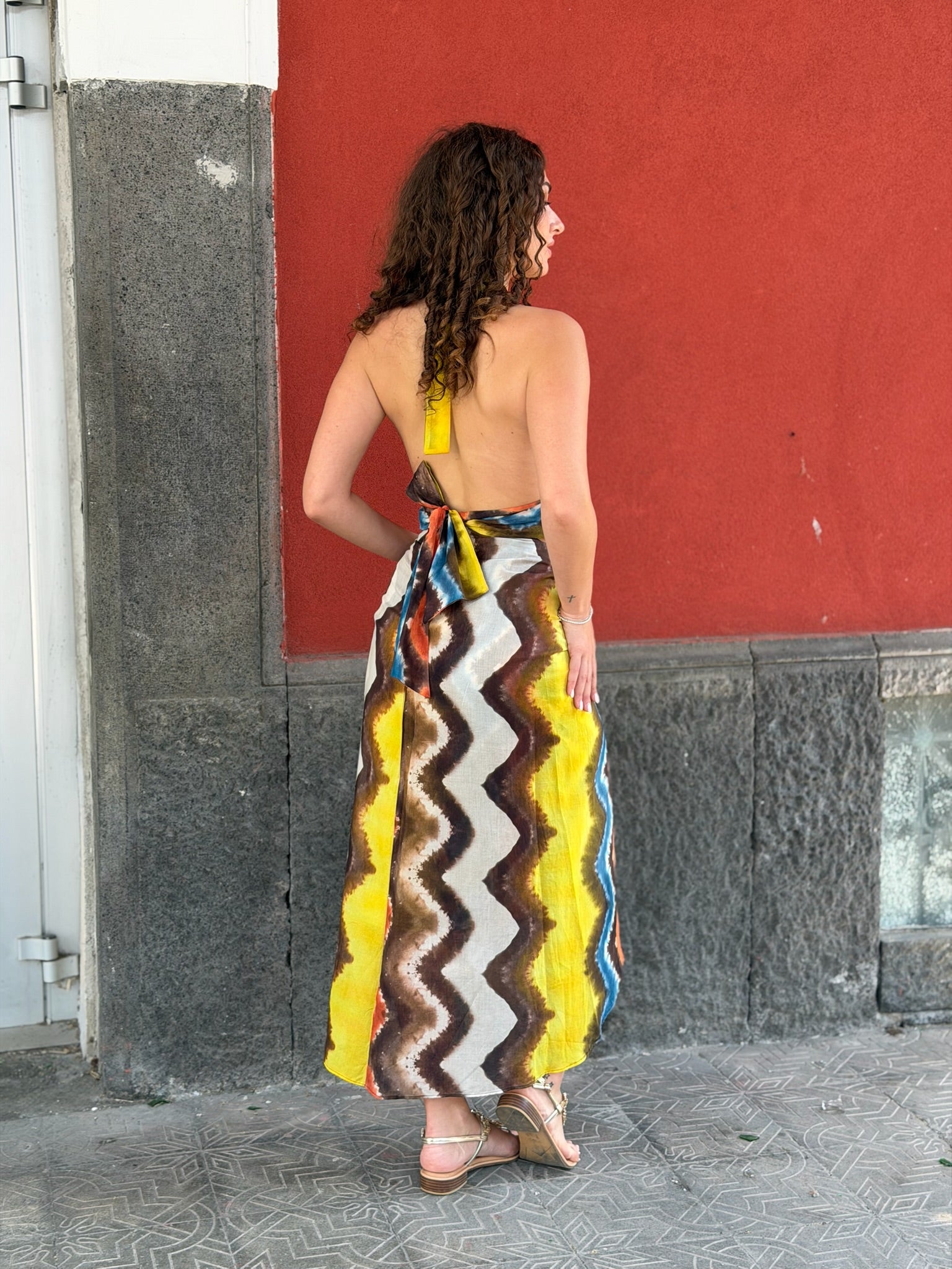 Vicolo – Coordinato Top e Gonna Pareo Fantasia