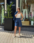 Bermuda blue denim - Pieces