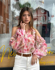 Camicia fiori cut out - Vicolo