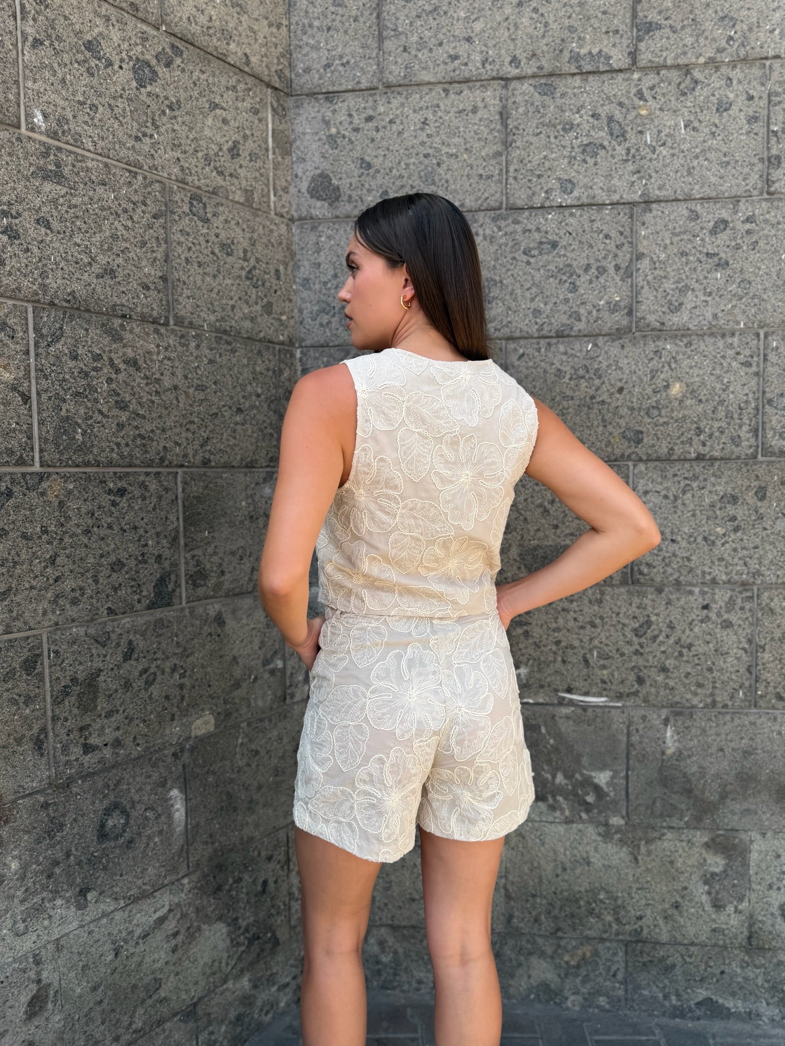 Gilet ricamato v.m millia - VERO MODA