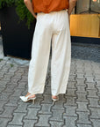 Pantalone Panna Con Cintura