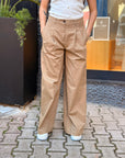 Pantalone Palazzo in Cotone a Vita Alta – EIKI