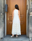 Abito lungo bianco con pizzo – Le Streghe