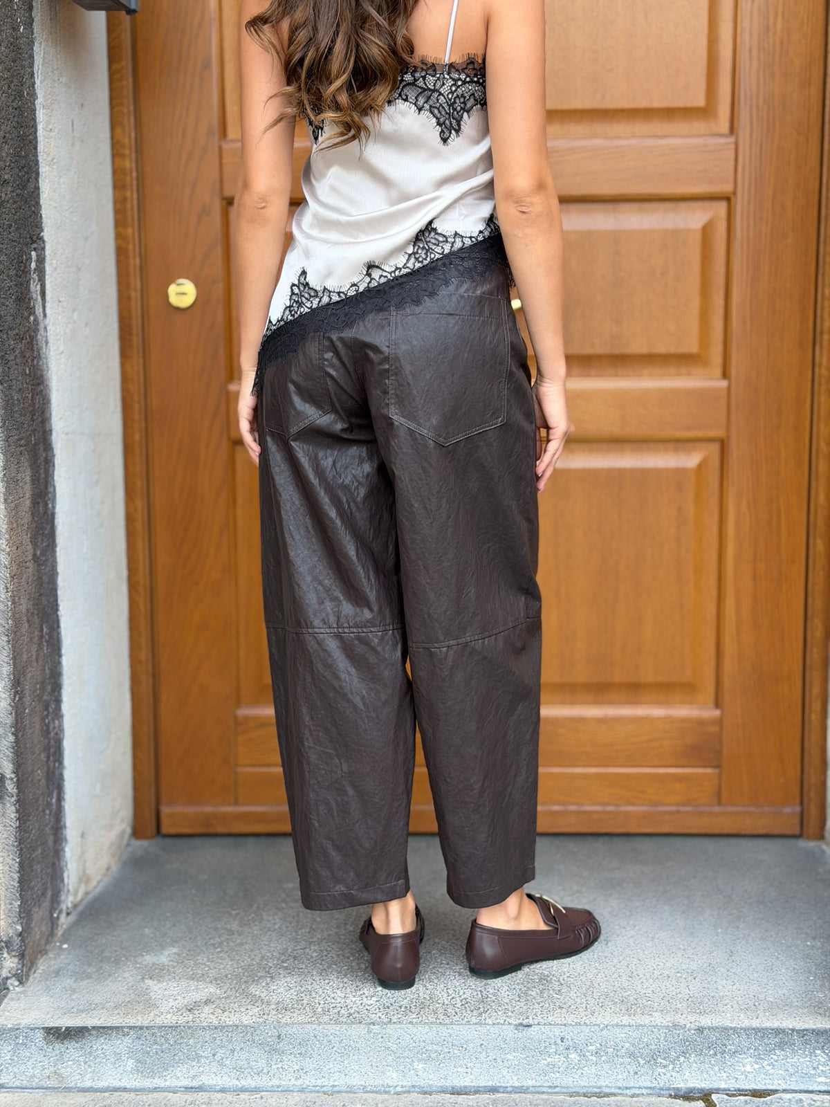 Pantalone Baggy Pelle Eiki