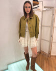Bomber Cropped con Bottoni – Two Way