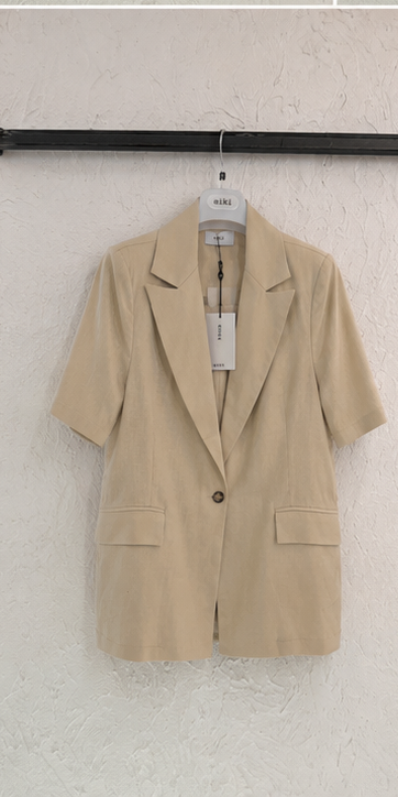 Giacca lino 1/2 manica - EIKI